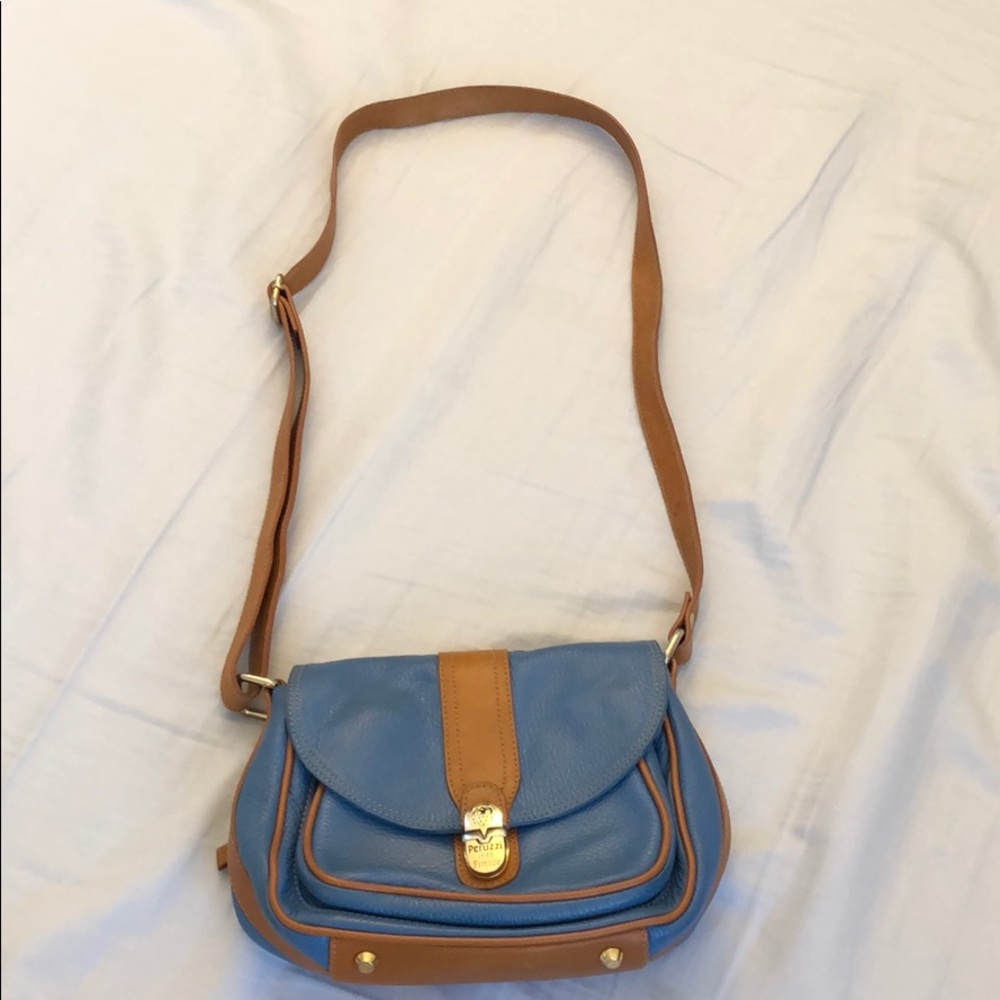 Peruzzi Firenze 1948 Blue and brown cross body